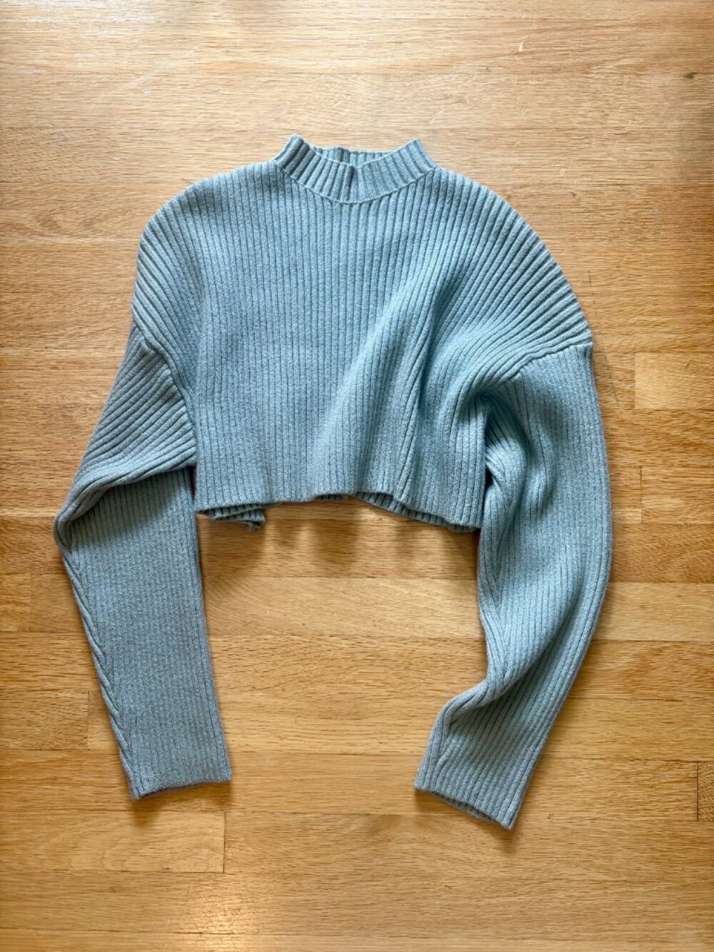 Ribbed Knit Cropped Sweater